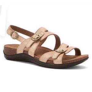 LIKE NEW Dansko Gold Slingback Sandal Jameson Size 38 or US 7.5-8